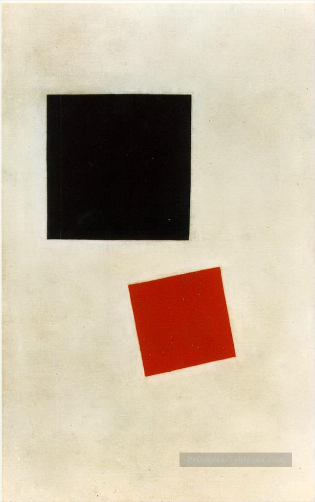 carré noir et carré rouge 1915 Kazimir Malevich Peintures à l'huile